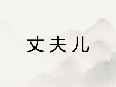 丈夫儿
