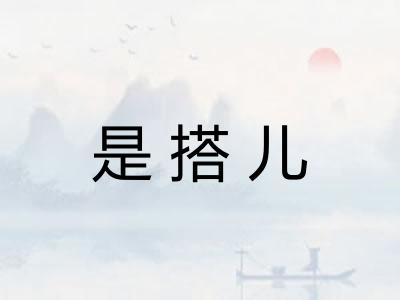 是搭儿