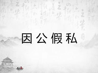 因公假私