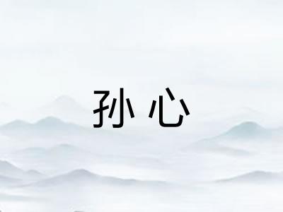 孙心