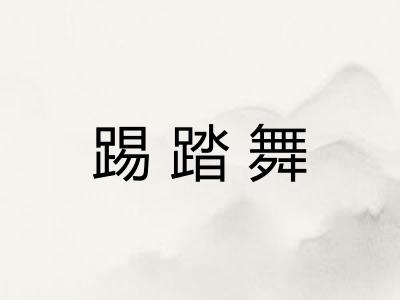 踢踏舞