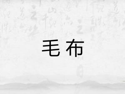 毛布
