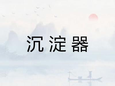沉淀器
