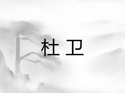 杜卫