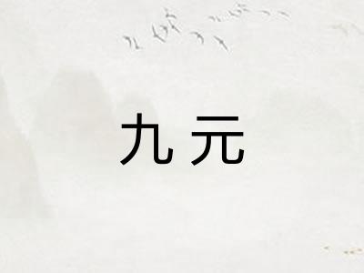九元