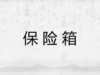保险箱