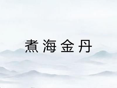 煮海金丹