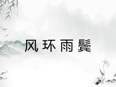 风环雨鬓