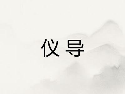 仪导