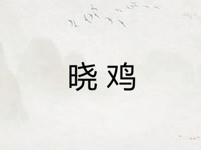 晓鸡