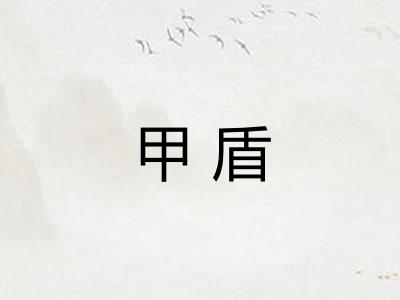 甲盾