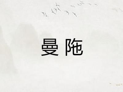 曼陁