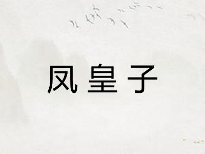 凤皇子