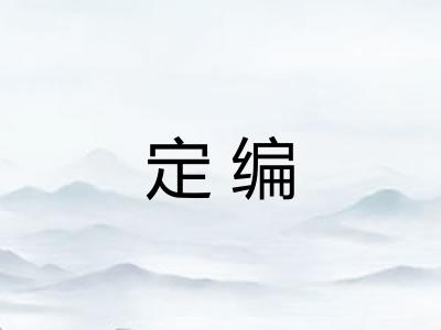 定编