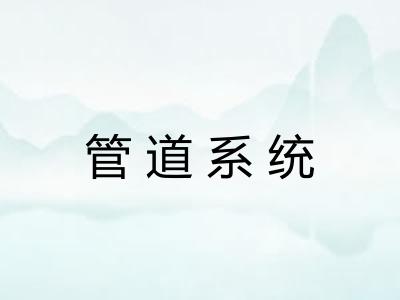 管道系统