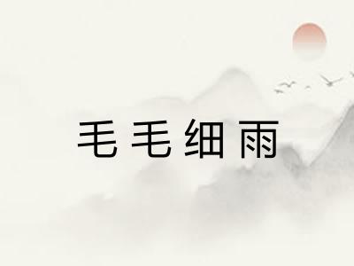 毛毛细雨