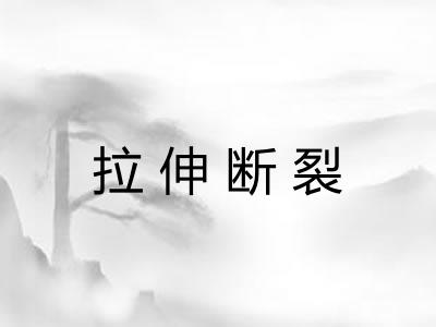拉伸断裂