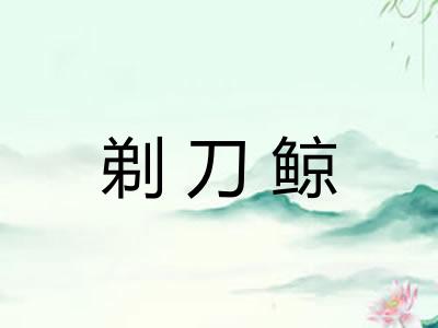 剃刀鲸