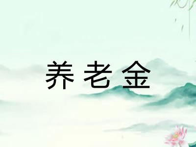 养老金