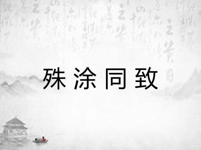殊涂同致