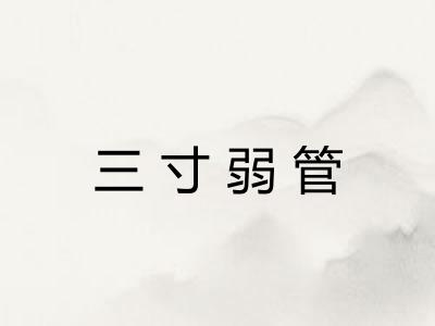 三寸弱管
