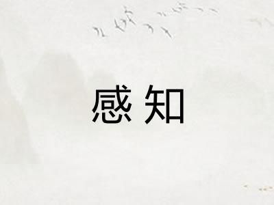 感知