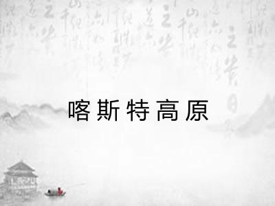 喀斯特高原
