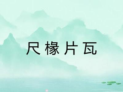 尺椽片瓦