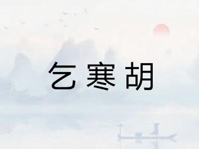 乞寒胡