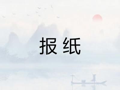 报纸