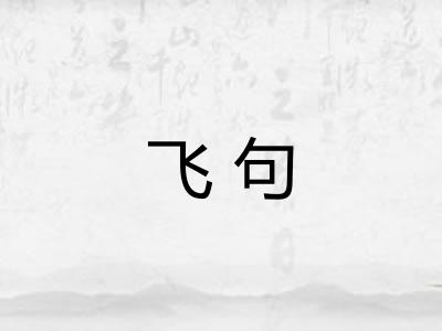 飞句
