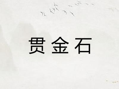 贯金石