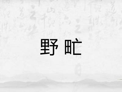 野甿