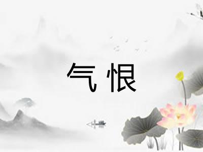 气恨