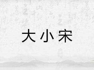 大小宋