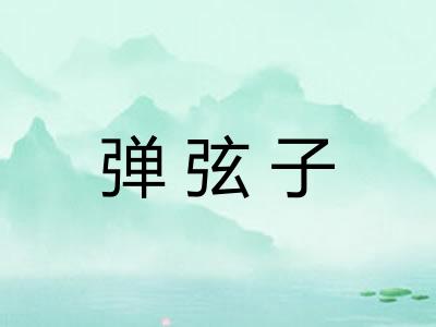 弹弦子