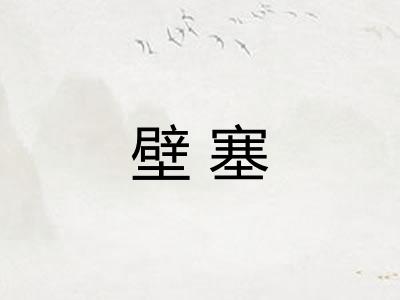 壁塞
