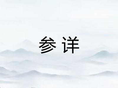 参详