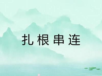 扎根串连