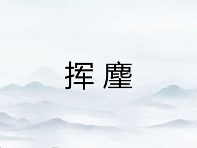 挥麈