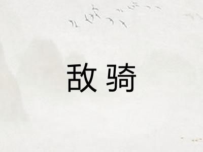 敌骑