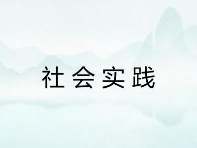 社会实践