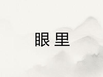 眼里