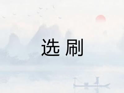 选刷
