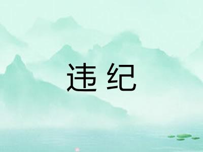 违纪