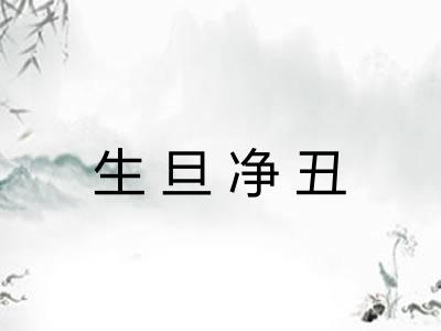生旦净丑