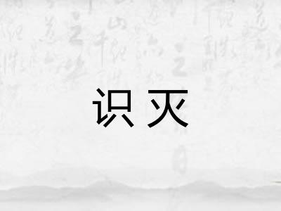 识灭
