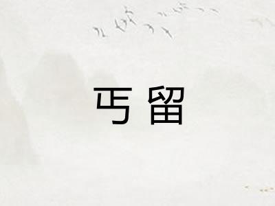 丐留