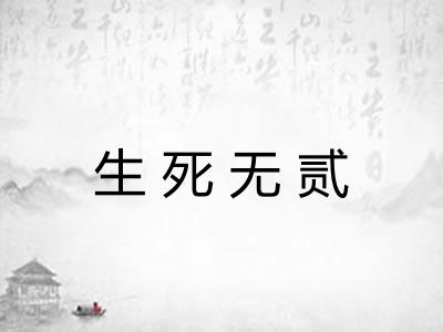 生死无贰