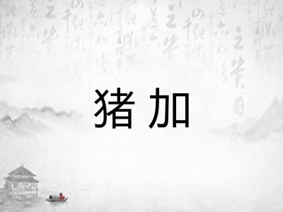 猪加